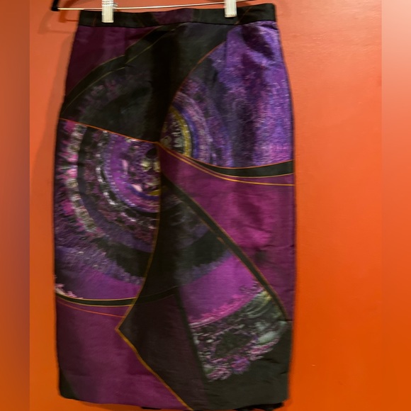Etro Paisley Print Pencil Skirt Sz 42 - Picture 2 of 5